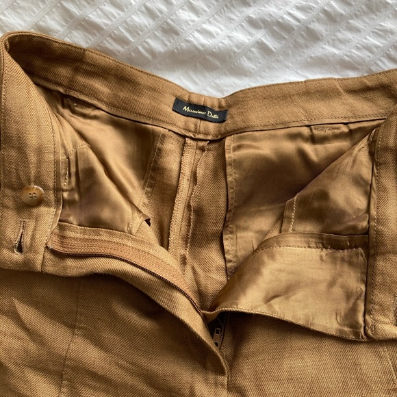 Massimo Dutti linen shorts in brown (pre-owned) - Picture 5 of 8